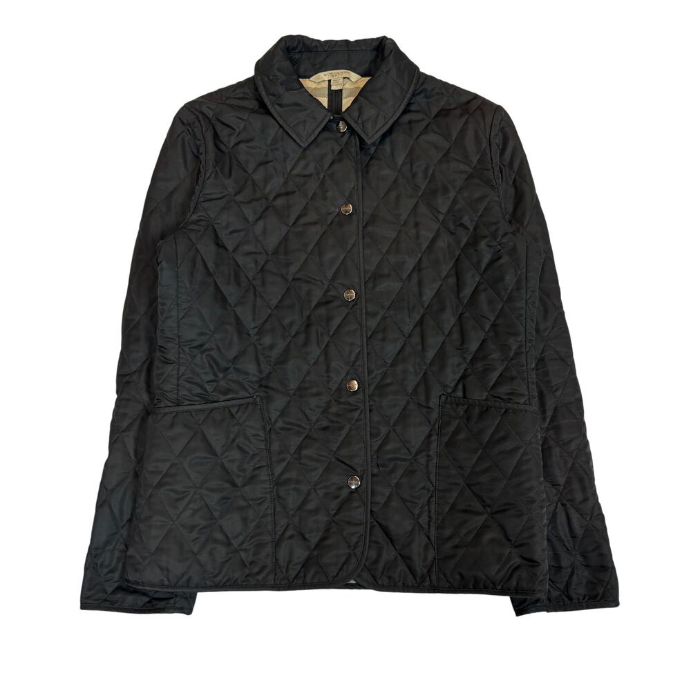 Burberry Brit Quilted Nova Check Button Jacket Women's Small